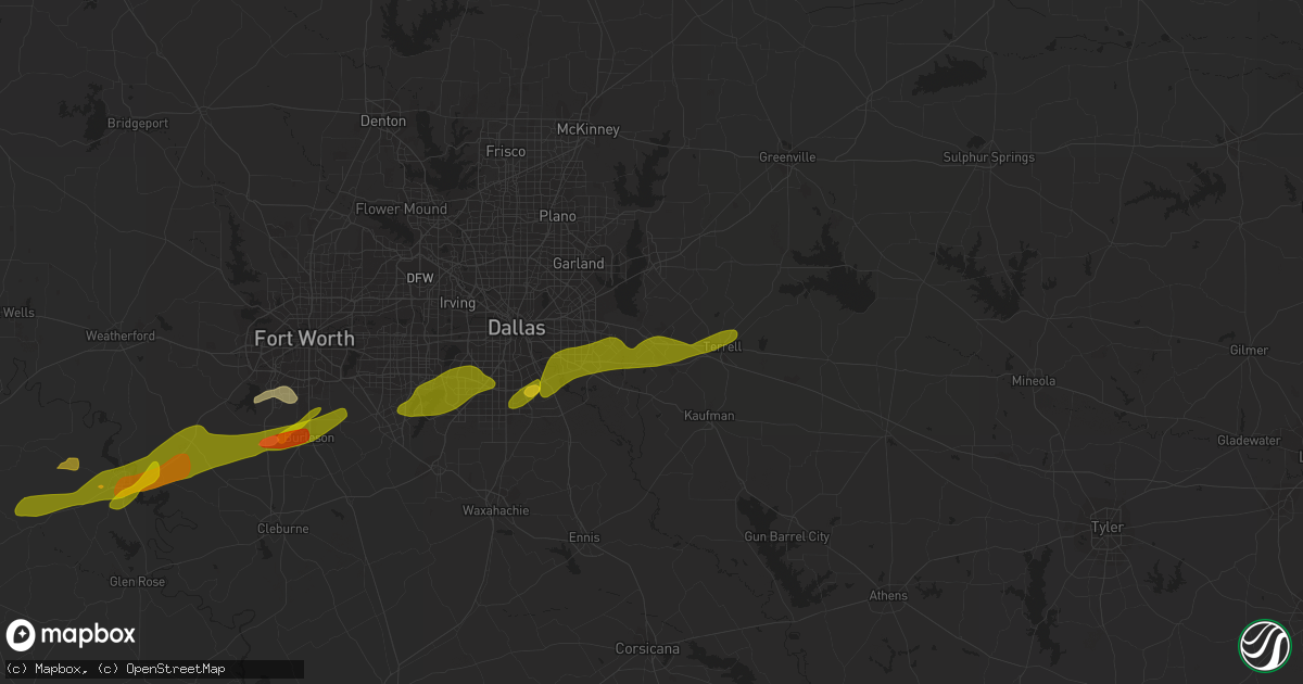 Hail Map in Forney, TX on March 1, 2023 HailTrace